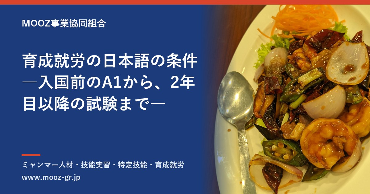 育成就労の日本語の条件―入国前のA1から、2年目以降の試験まで―